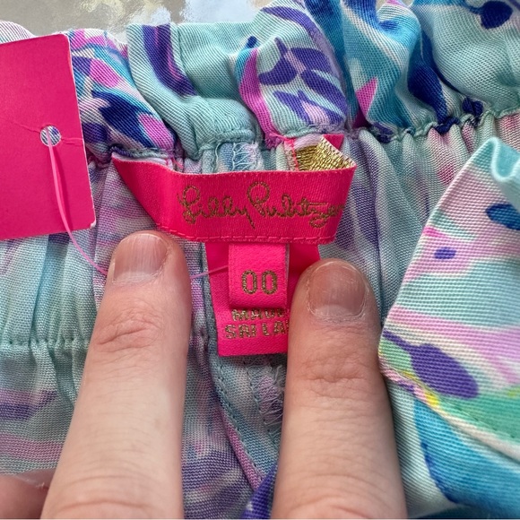 Lilly Pulitzer NWT Kaylene Short in Blue Oasis - Picture 5 of 6